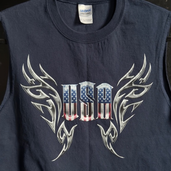 Vintage ‘USA’ Muscle Tee - Picture 2 of 11